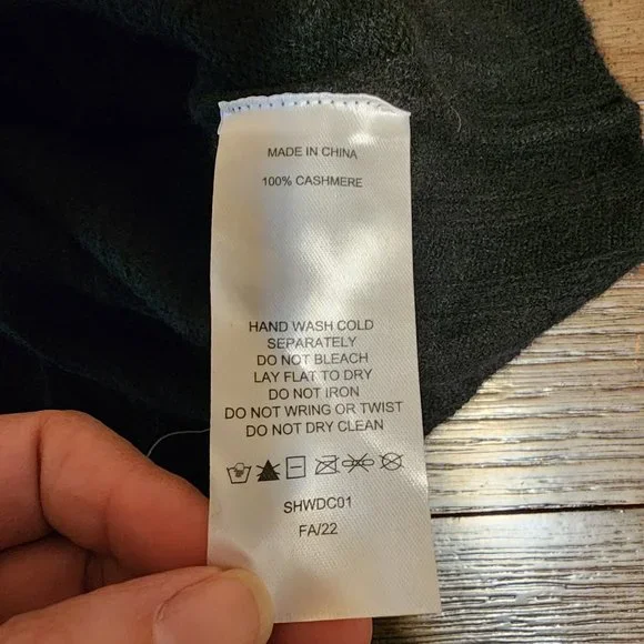 Quince Mongolian Cashmere Midi Skirt NWOT Black Small - Picture 6 of 6